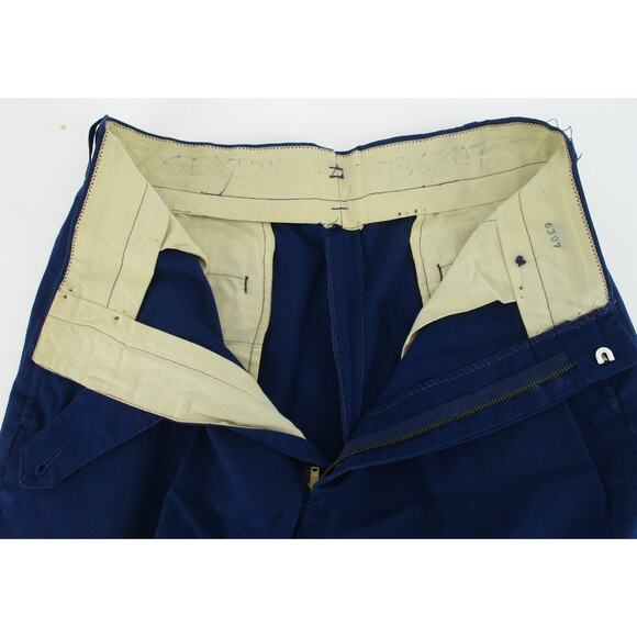 1966 USAF Dress Blue Uniform Trouser Pants Vintage US Air Force 27 Regular - Picture 8 of 10